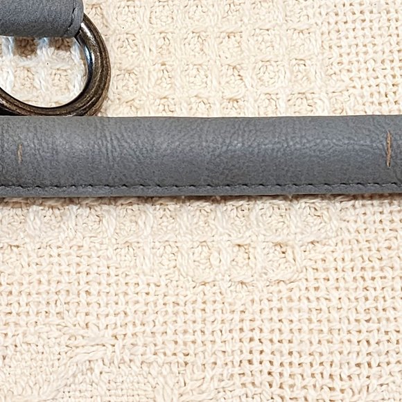 Miche LUCERNE Luxe Gray Double Rolled Handles Caribiner Hardware Keychain Bag - Picture 7 of 9